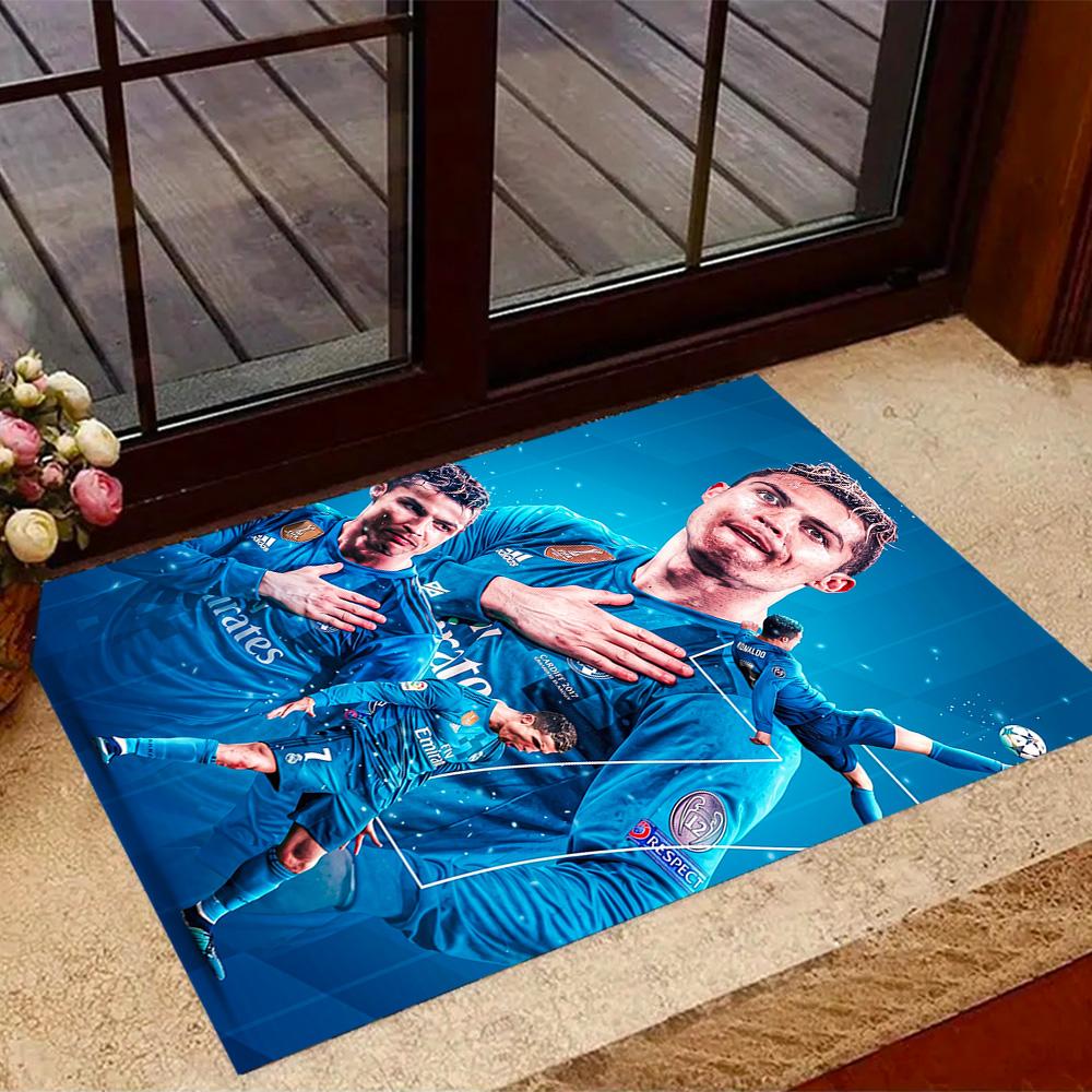 Football Player Action Area Rug Perfect for Decorate room Dining Room Balcony Bedrooms Antislip Carpet Office home decor Best for Christmas