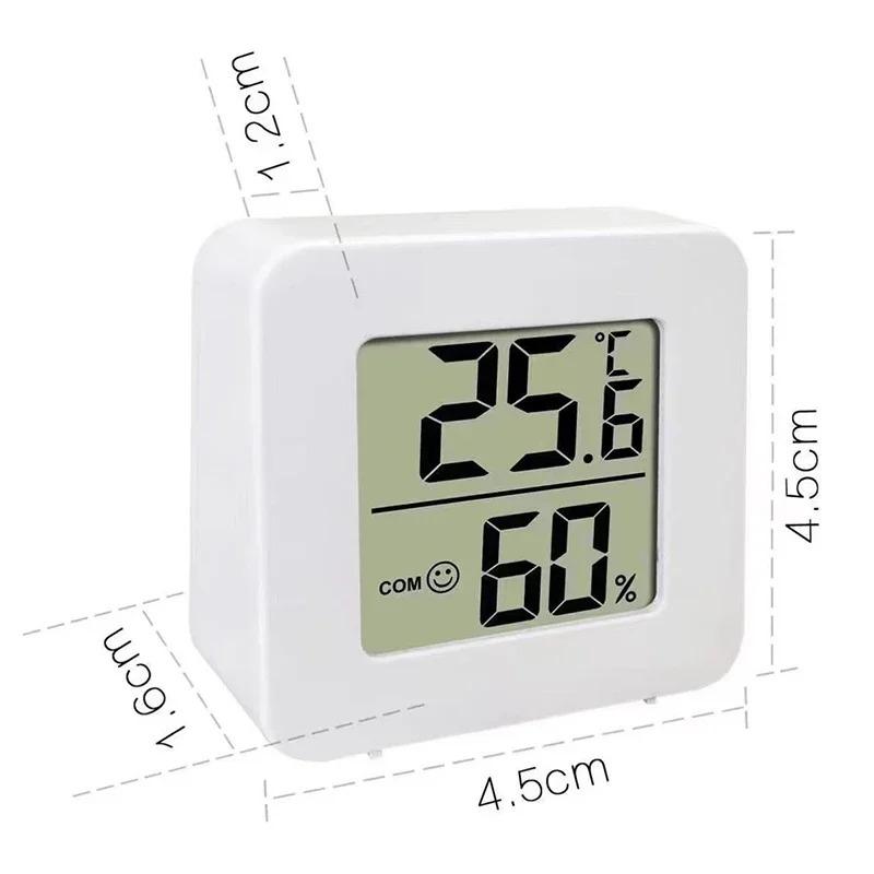 Mini LCD Digital Thermometer Hygrometer Indoor Room Temperature Humidity Meter Sensor Gauge Weather Station Home Baby Room Desk