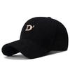 ZHENYUEQI Corduroy Embroidered D-Letter Baseball Cap