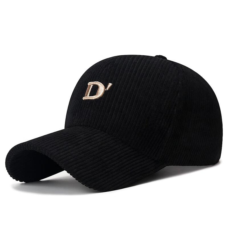 ZHENYUEQI Corduroy Embroidered D-Letter Baseball Cap