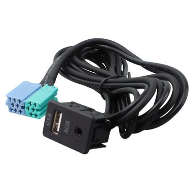 Radio-Verlängerung, AUX-USB-Anschluss, Adapterkabel, Verdrahtung, Autozubehör, passend für Hyundai Elantra, Autoelektronik-Zubehör