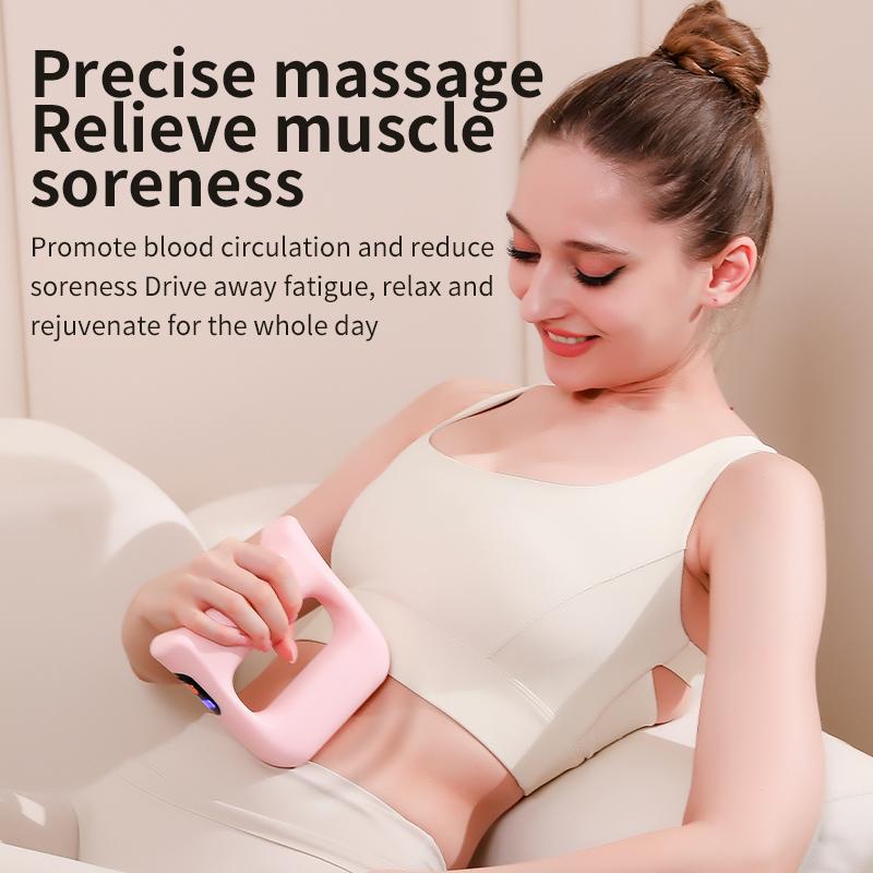 2025 New Handheld Fascial Massage Ring Deep Tissue Belt Customization Vibration Body Shaping Tool for Home Gym Use