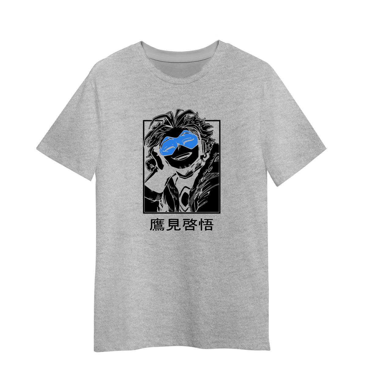My Hero Academia Hawks Keigo Takami Unisex Adult T-shirt S серый