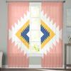 Bohemian Moroccan Pink Window Tulle Curtains for Living Room Bedroom Hotel Luxury Decoration Sheer Curtains