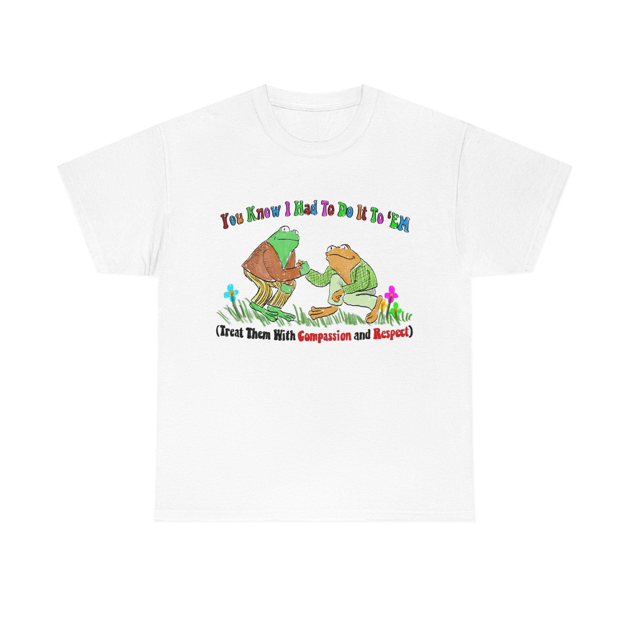 Frog Friends Compassion Respect T-shirt M