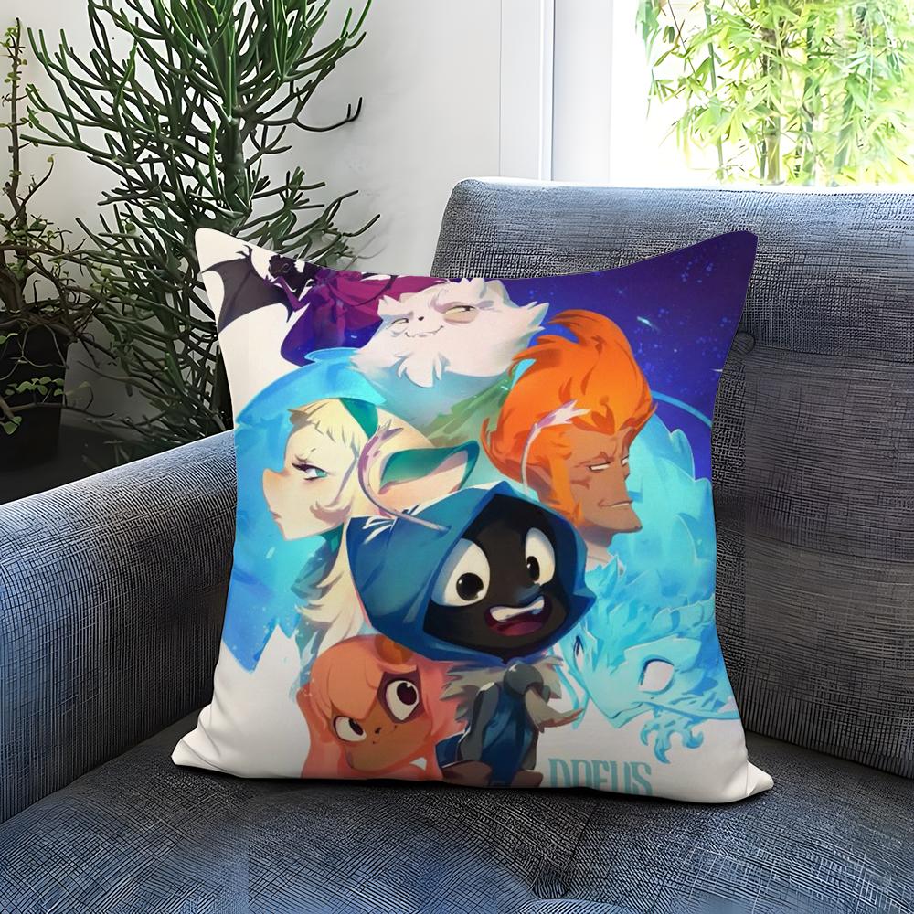 Game D-Dofus Cushion Cover Comfortable Reversible Pillow Cover Ideal for Car Sofa Bedroom & Beyond