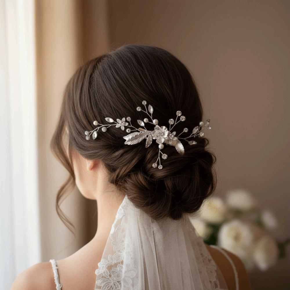 Elegant Bride Headwear Luxury Wedding Hair Accessories Rhinestone Headdress Wedding Ceremonies