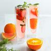 2pcs Double Walled Champagne Flute 150ml Stemless Mimosa Glasses for Bar Party Wedding Home