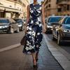Abito Boho Senza Maniche Da Donna Casual Vestibilità Ampia Abito Estivo Stampato