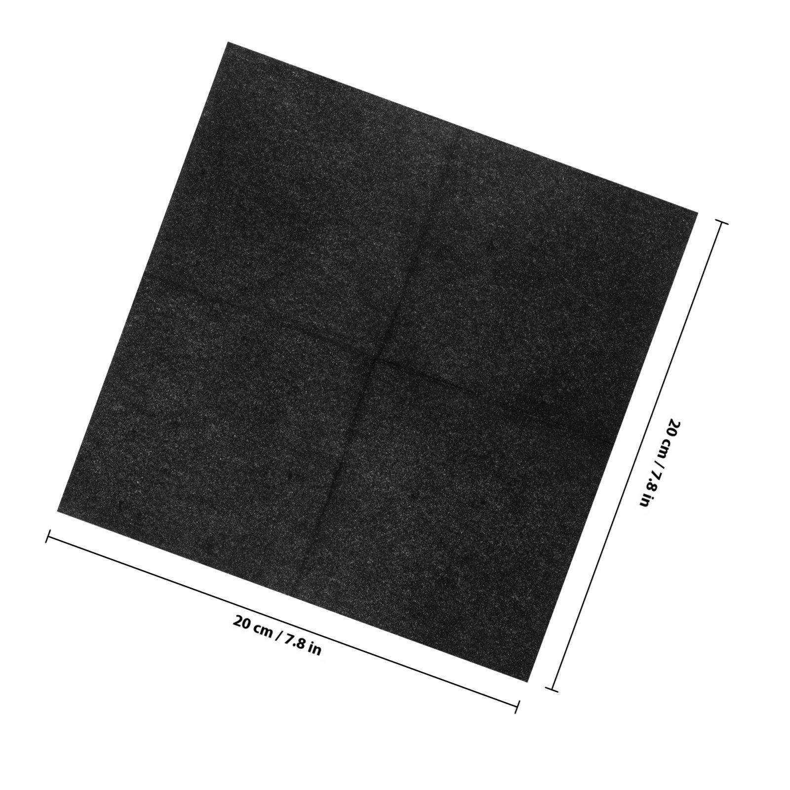

25Pcs Dust-Free Black Napkins Soft Tear-Resistant 20x20cm for Bars Restaurants Cocktail Parties Grill Wipes Kitchen Use чёрный