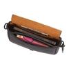Coach Amelia 16 Borsa a Tracolla in Pelle con Patta e Tracolla Staccabile Monocolore Piccola da Donna Nera CP001-IMBLK
