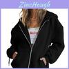Casual Hoodie Sweater With Zipper Pockets For Women Urban Style Comfort Wear