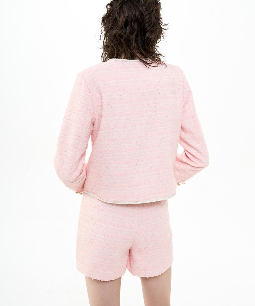 Bikwaieos Tweed Skirt Shorts_Pink