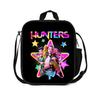 Gedruckte Hexenjäger K-Pop Essensbeutel, Studentin Huntrix Kpop Picknicktasche Kühltasche, Thermoisolierbeutel