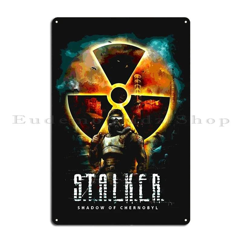Stalker Heart Of Chernobyl Game Art Metal Plaque Designs Cinema Wall Cave Club Pub Tin Sign Poster