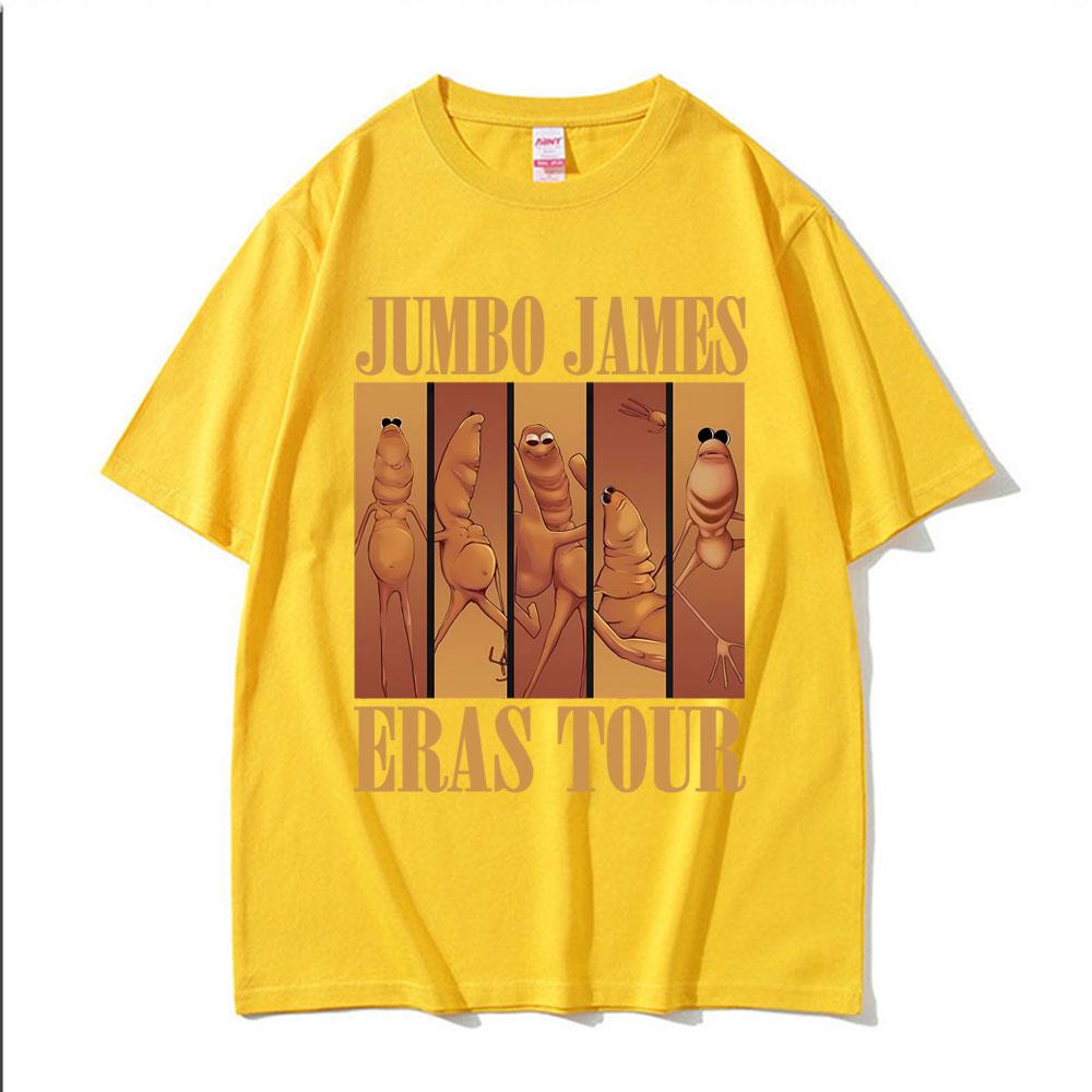 Hot Sale Funny Marcus The Worm Eras Tour Meme Jumbo James T-shirts Men Clothing Oversized Vintage Classic T Shirts Casual Tshirt