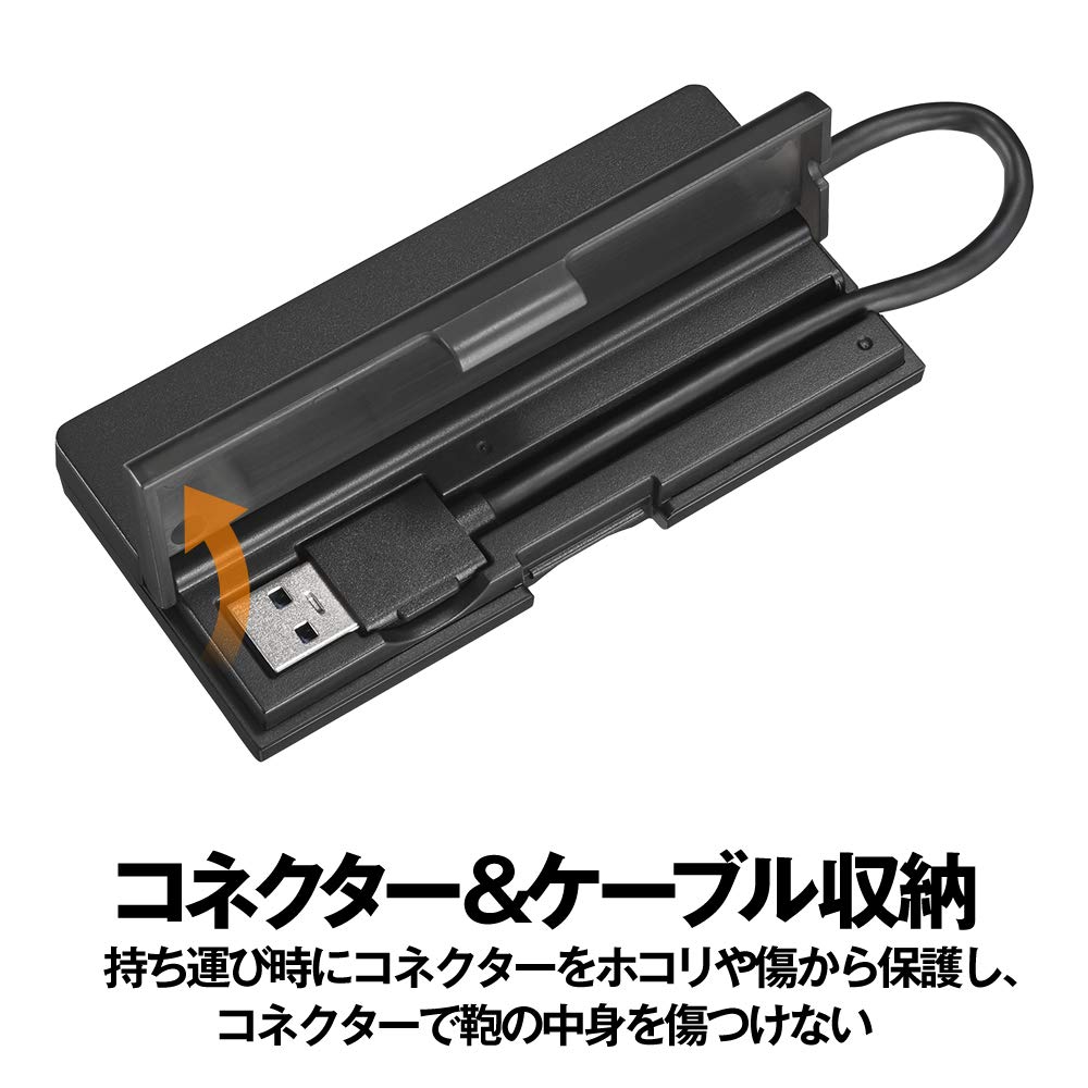 Buffalo USB Hub Compatible with and USB Slim 4 Cable Easy to Made in Ideal for Remote Working from and Business Trips (BSH4U135U3BK) PS4, PS5,