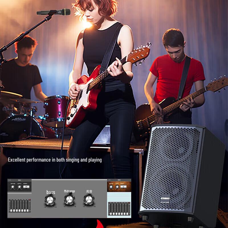 Malata Portable Karaoke Bluetooth Speaker with Dual Microphones (CN version)