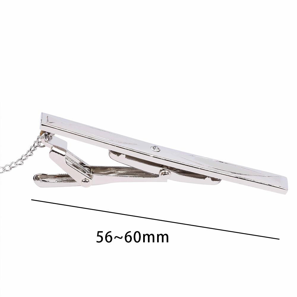 Classical Gifts Formal Tie Simple Dress Shirt Men Multi Style Metal Silver Necktie Clip Clasp Bar