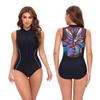 Damen Ärmellos Netz-Rückenteil Racerback Einteiler Badeanzug Mit Reißverschluss Integrierte Polster Schwimmen Fitness Wassersport
