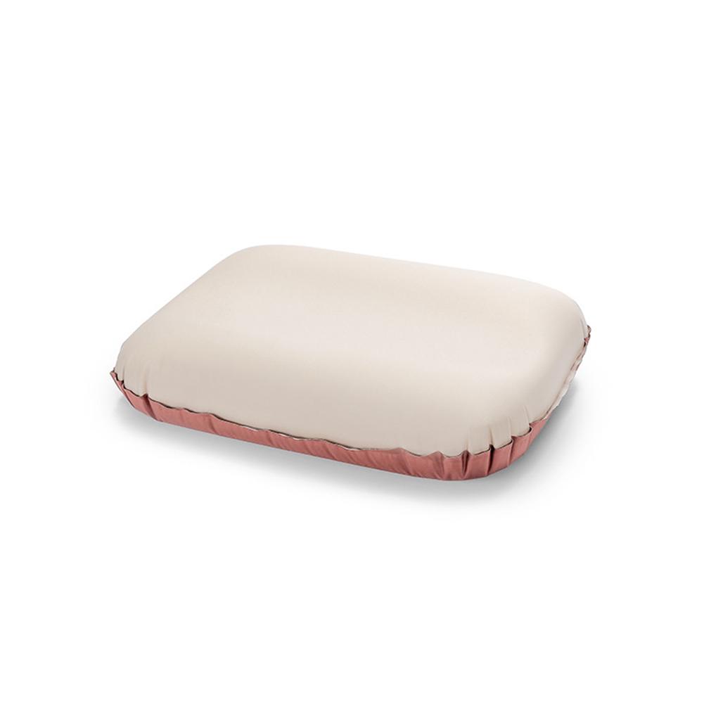 3d Sponge Automatic Inflation Pillow Portable Ergonomic Design Napping Rest Air Pillow For Camping Traveling beige #1