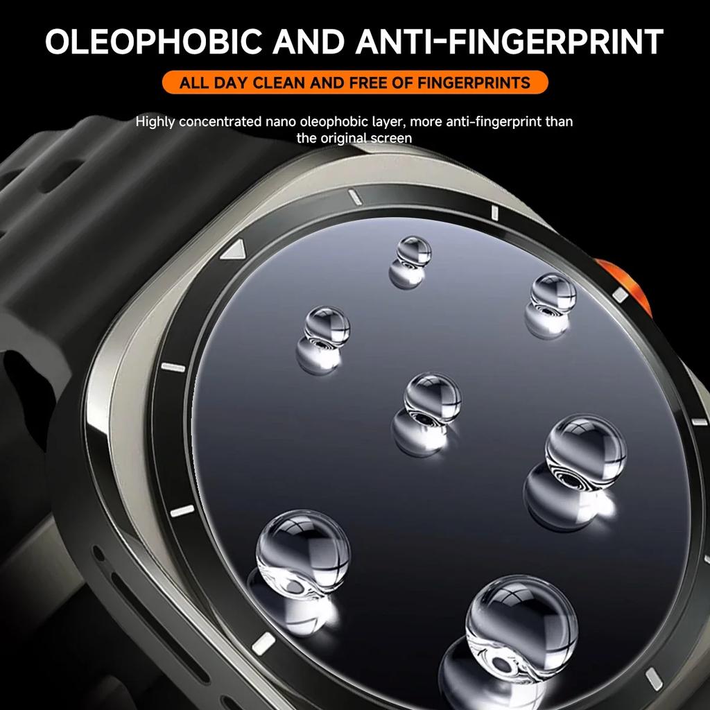 1-5 Stück gehärtetes Glas für Samsung Galaxy Watch 7 Ultra Watch7 40 44 Smartwatch Displayschutz Schutzglas Einfach zu installieren