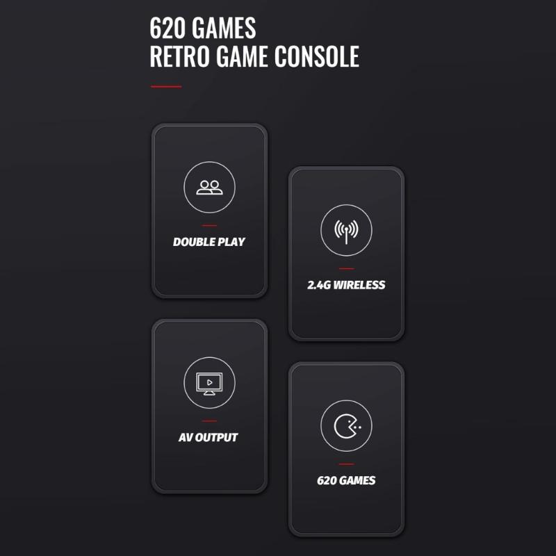 Retro 8 Bits TV Game Consoles Build In Classical Game & Double Strong Controllers Simple Operate for Family Entertainment