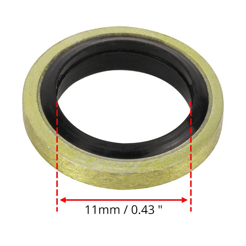 Universal M10 Rubber Seal Ring Motorcycle 10mm Banjo Bolt Washers Gasket Hydraulic Clutch Brake Pump Brake Hose Caliper Gaskets