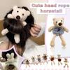 Fashion Women Girls Cute Plush Bear Rabbit Scrunchie Ponytail Hair Tie Decorate Elastic Hair Bands Headband Hair Accessories