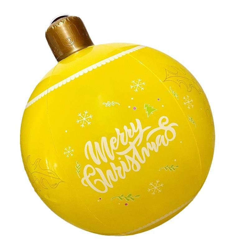 1PC Inflatable Christmas Ball, Large Christmas Themed Hanging Ball, Party Decoration, Festive Atmosphere Ornaments