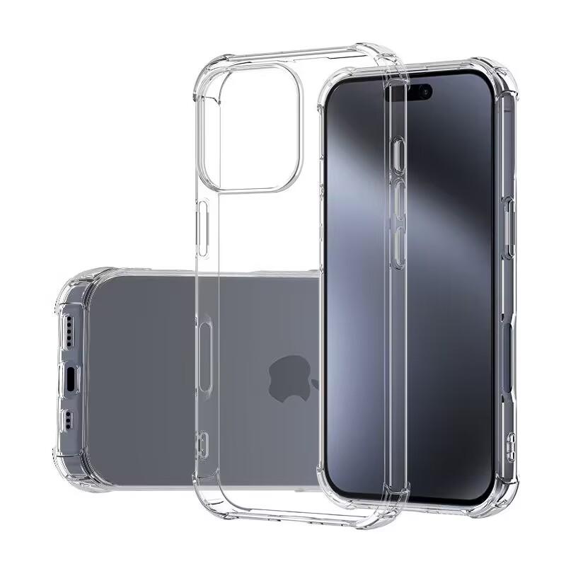 Shockproof Soft Case For iPhone 17 Air 16E 16 15 14 PLUS 13 12 11 17 Pro Max MINI XR X XSMAX 5 SE 7 8 6 PLUS Clear Back Cover