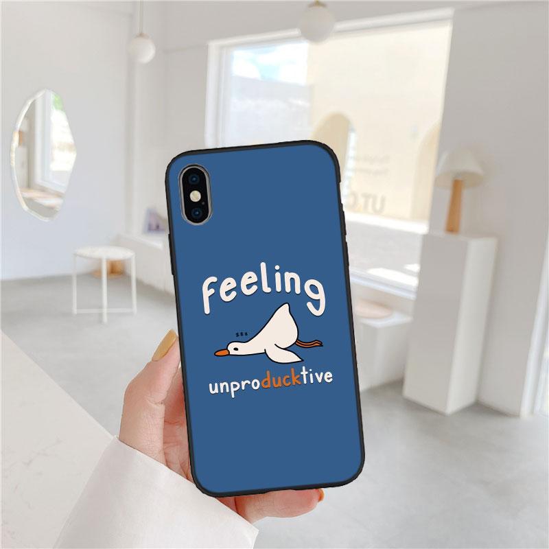 

FM20 DUCK Cartoon Soft Shell Phone Case for OPPO A3 Pro A72 A74 A76 A77 A77S A78 A79 A94 A95 A18 A40M A58 OPPO A3 Pro 5G