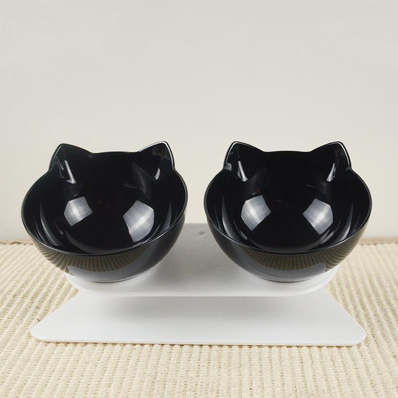 HOOPET Pet Bowl Non-slip Double Cat Bowl Dog Bowl With Raised Stand Food Water Feeder For Cats For Dogs Pets Supplies