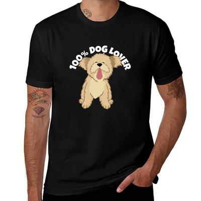 100 Dog Lover TShirt Relaxed Fit Casual Short Sleeve Top