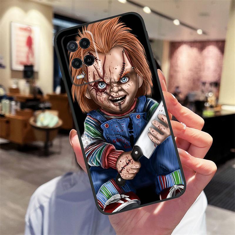 Scary Chucky Doll Horror Movie Case For OPPO Find X5 Pro X3 Lite A15 A16 A52 A72 A5 A9 A31 A53 A83 A93 A94 A74 A54 Cover