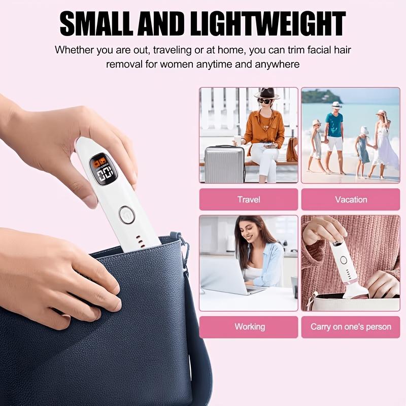 Multifunctional women's electric shaver,5Combination1Electric shaver Suitable for private areas, eyebrows, nose, face, legs, and underarms Portable