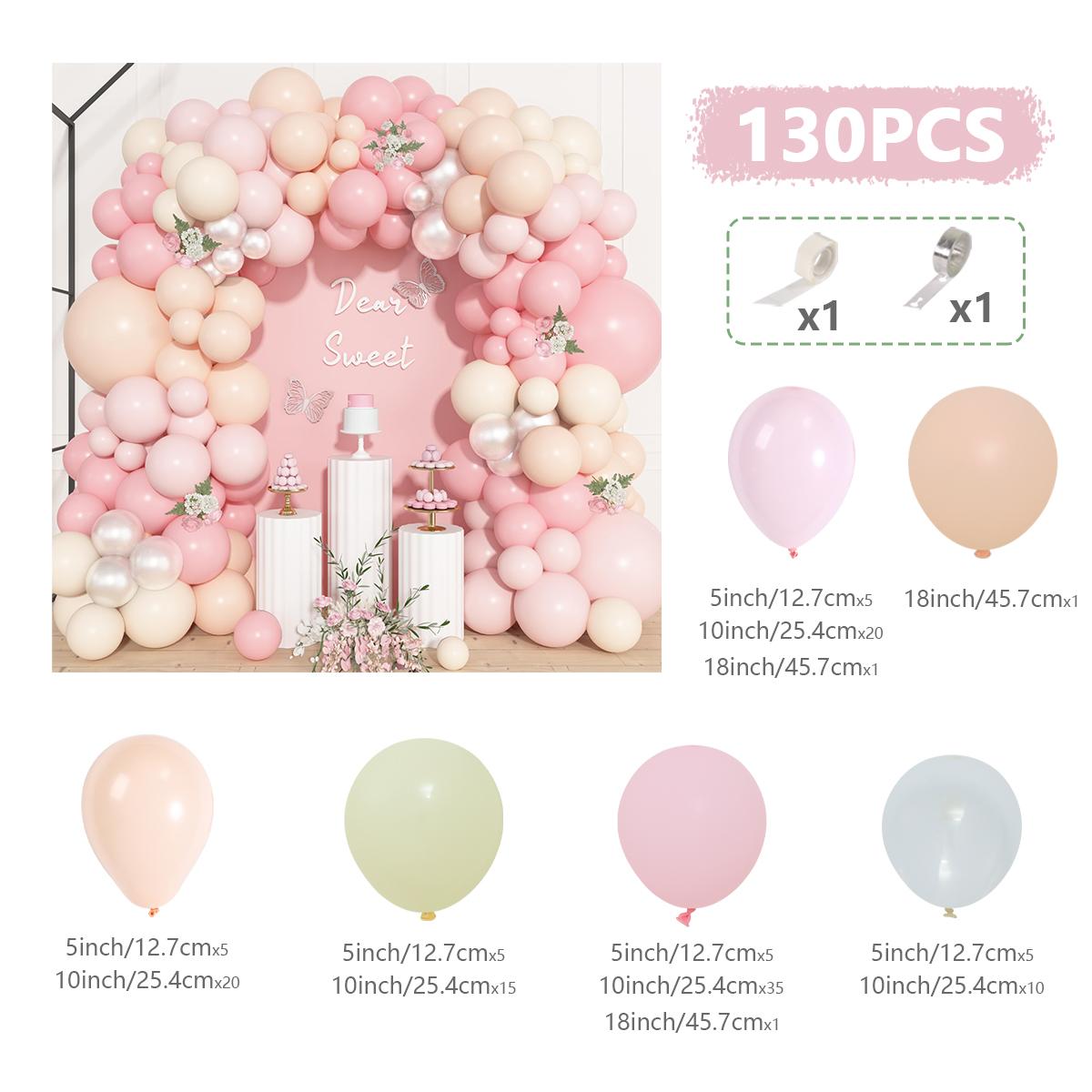 

Tender orange pink Balloon Garland Arch Kit Birthday Party Decoration Kids Girl Baby Shower Wedding Party Supplies Latex Balloon Other