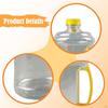 Reusable Water Bottle Jug 1.5L Easy Grip Carry Empty Versatile with Screw Cap Bucket for