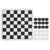 Draughts Collapsible Checkers Set Folding Chessboard Checkers for Kids Children Adults