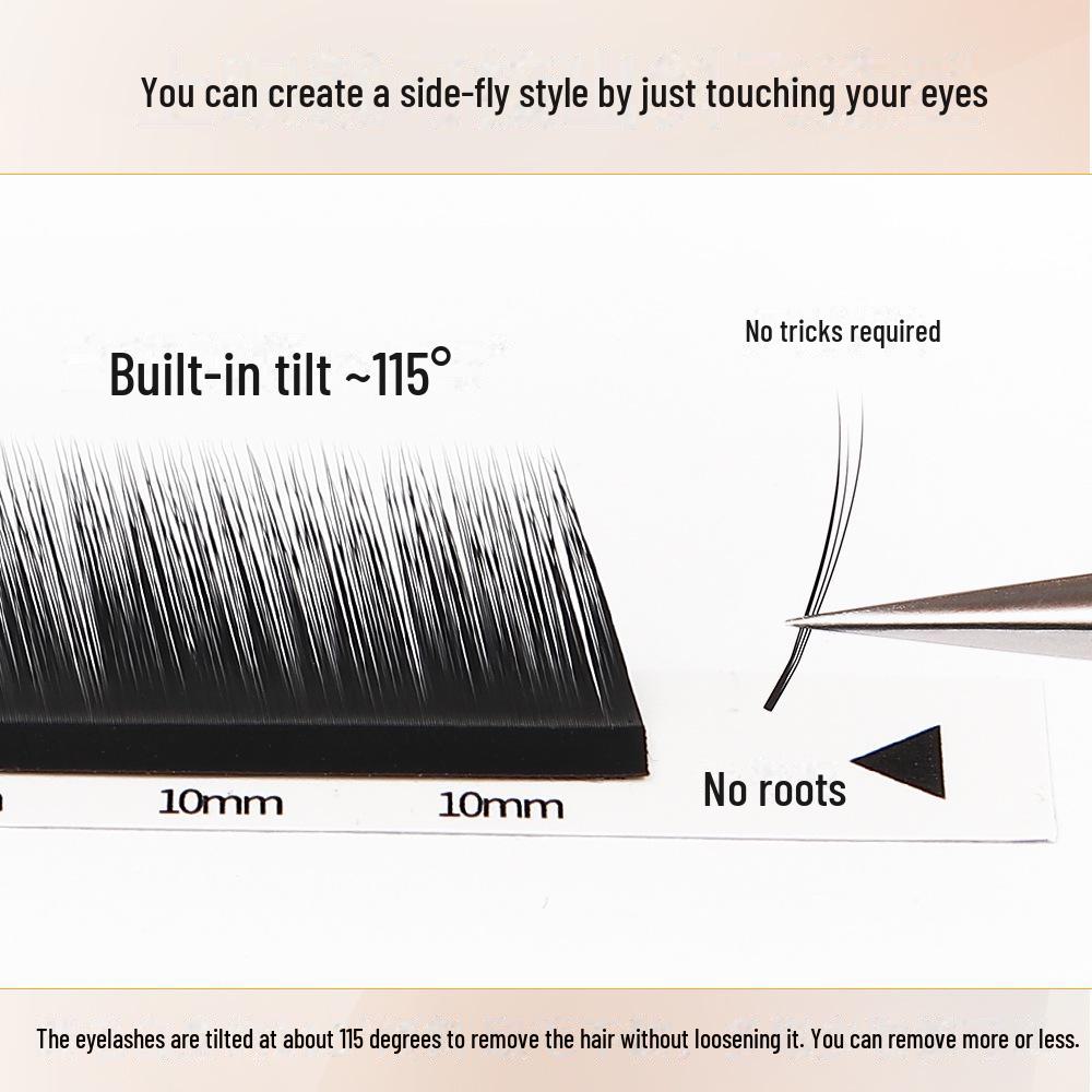 Fox Style Slanted False Eyelashes - Extended Thick European & American Style with Cartoon Fox Design