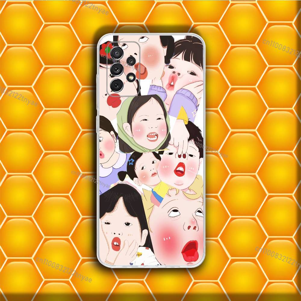 Funny Cute Boy Girl Paired Couple Phone Case Silicone For Samsung S30,23,21,22,20 FE lite,S10,9PIus Note20ultra Soft Transparent