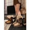 Flap Thick-soled Snow Boots Women's Velvet Winter Long Boots Cotton Shoes