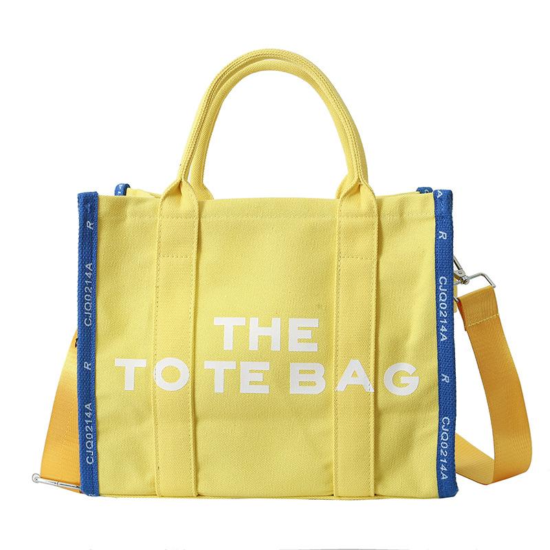 Stylish Tote Bag New Lettering Handbag Large-Capacity Canvas Crossbody Bag CLE