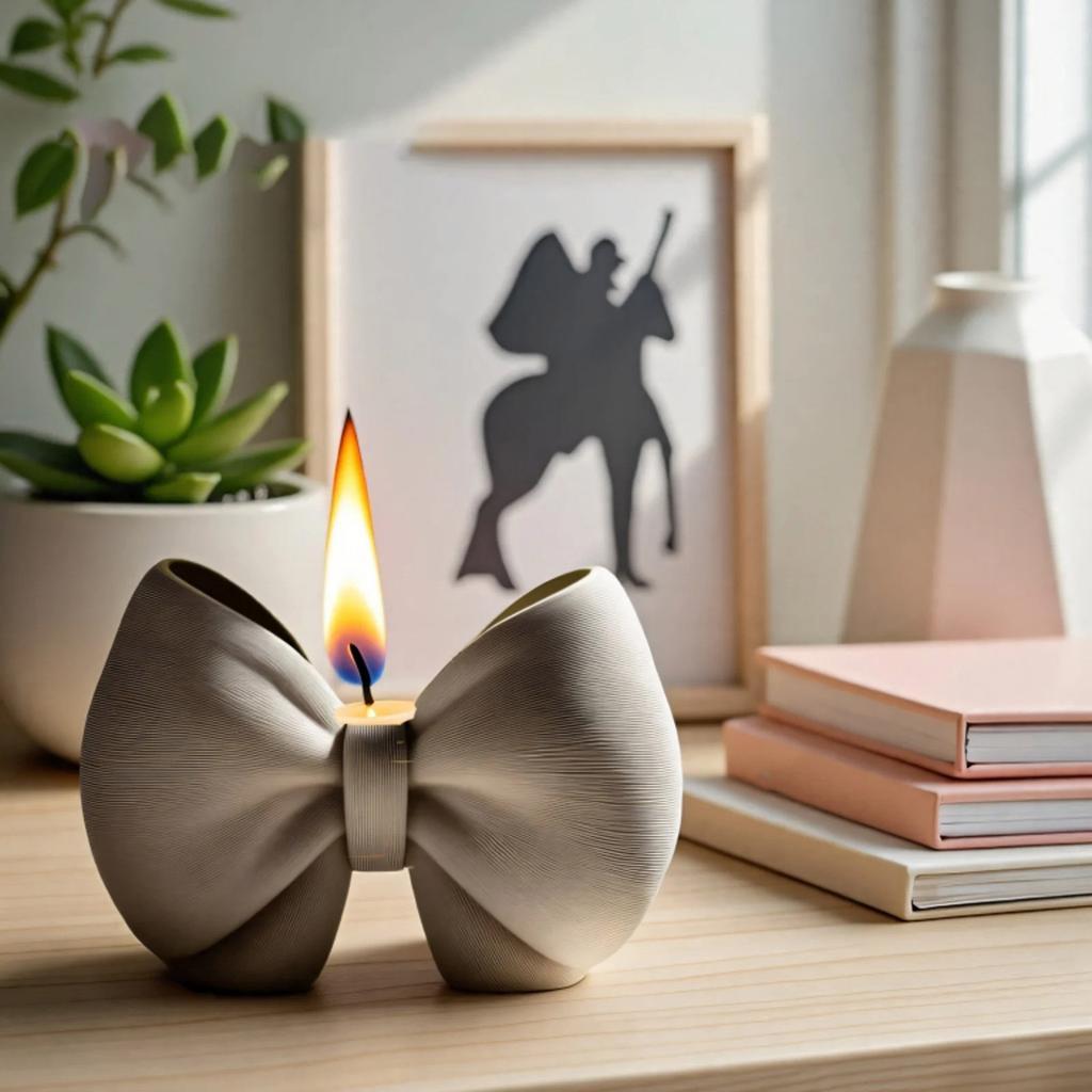 Silikonová forma na květináč s mašličkou pro pryskyřici, cement, betonové řemesla, DIY výrobu šperků, domácí dekoraci, dárek