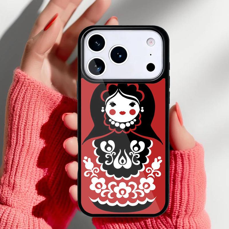 Cute Russian Dolls Matriochkas Phone Case for iPhone 17 16 15 14 13 Pro Max Back Cover for 12 11 Pro Coque