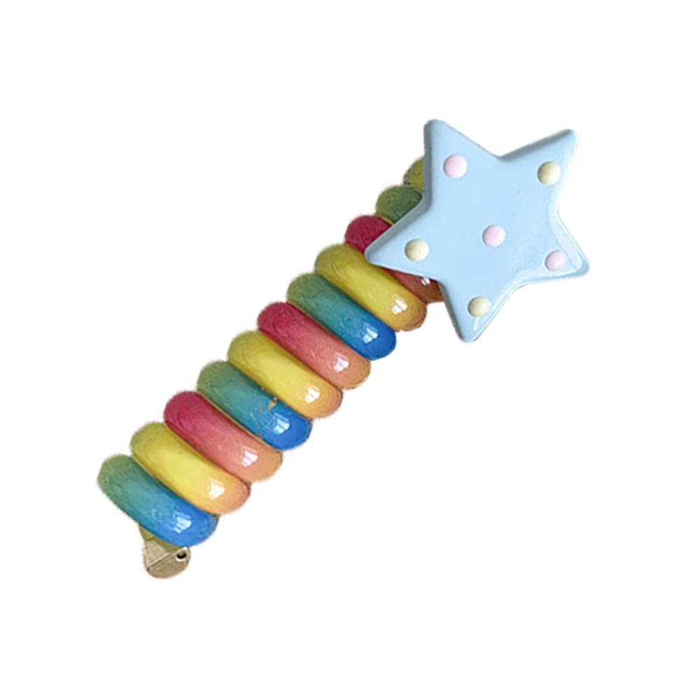 

Резинка-спираль для волос, аксессуары для волос, резинка для хвоста, модная резинка для головы синий