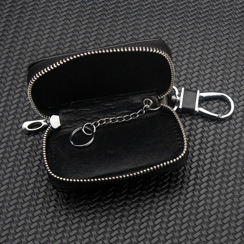 GLC GLB Leather Car Key Case Protection Auto Key Bag Key Chain Cover for Mercedes Benz New B/C/E Class A Class C200L GLC GLK Ne