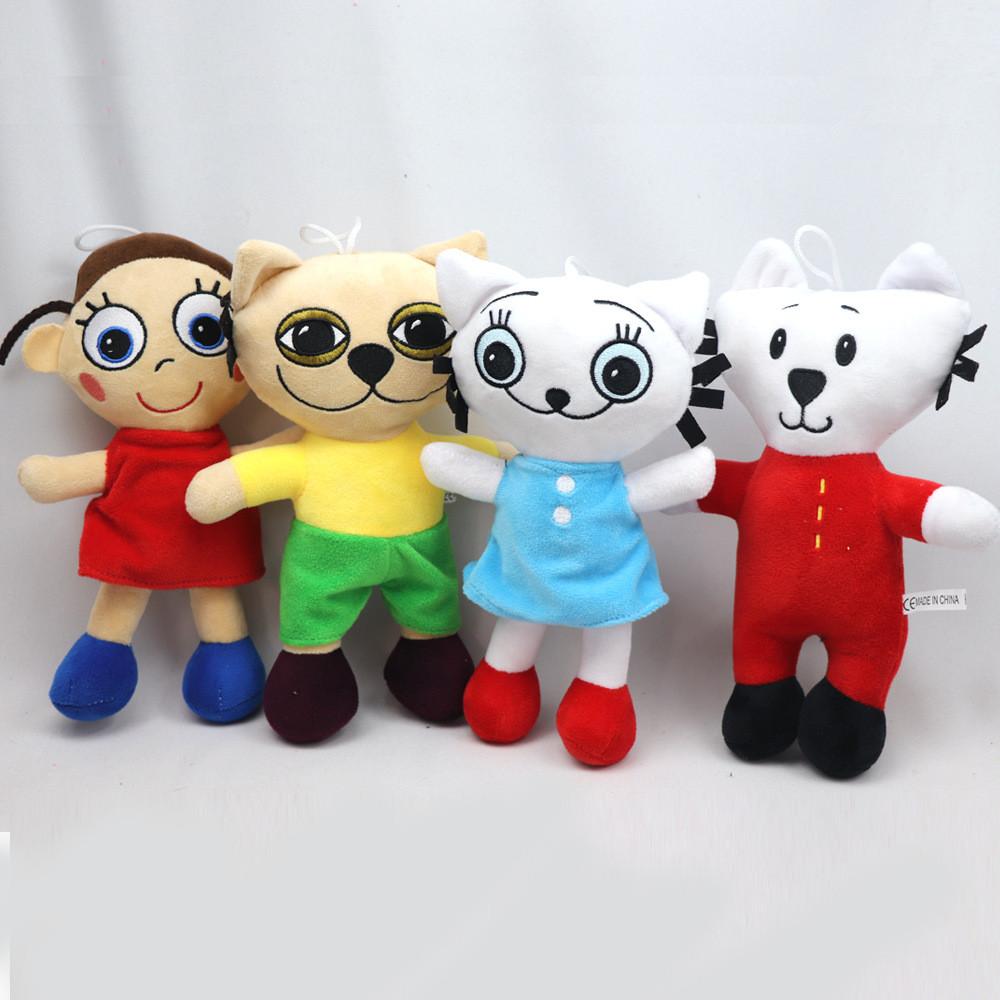 Cute Cat And Girl Plush Toys With Soft Pp Cotton Filling Perfect For Play And Cuddling