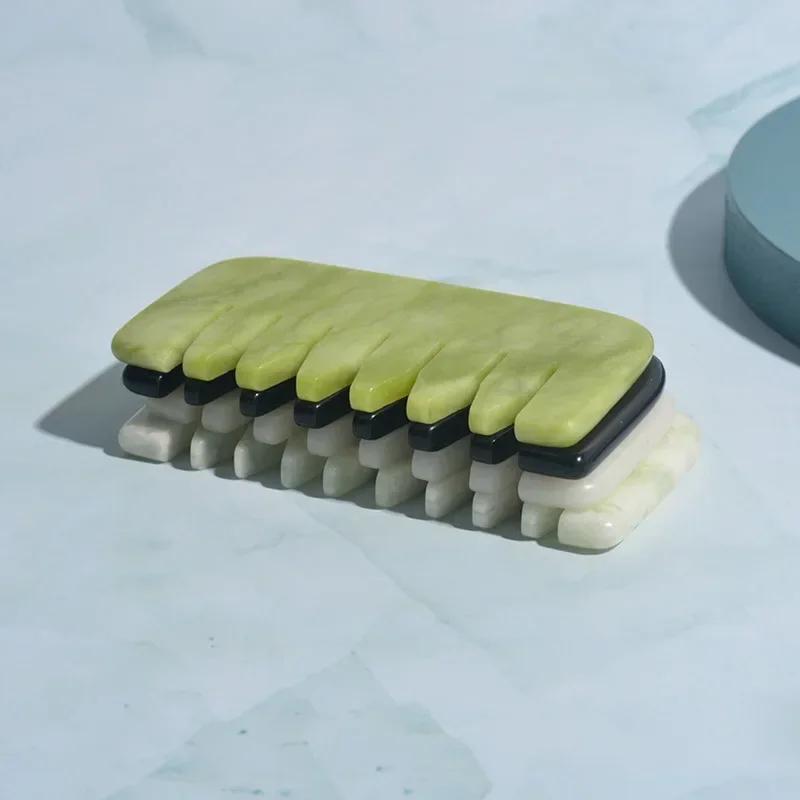 Guasha Face Scraper Head Massage Comb Gua Sha Scraping Hair Comb Scalp Care Massager Tool SPA Trigger Point Therapy