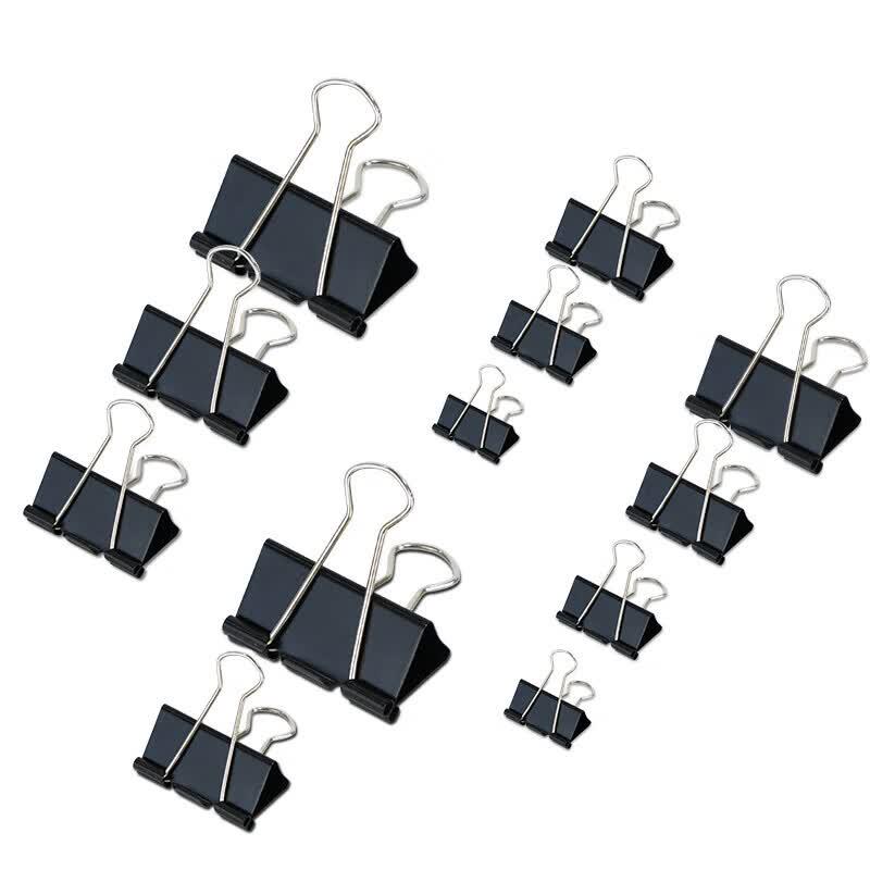 befon 41mm Black Binder Clips